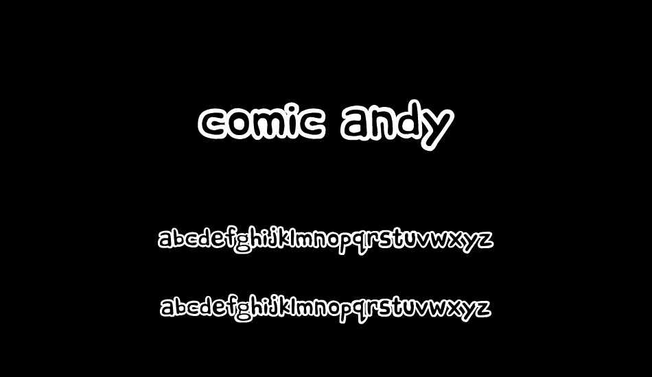 comic andy font