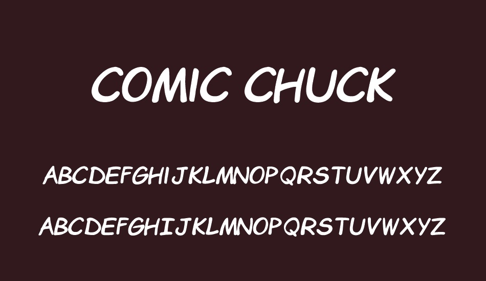 Comic Chuck font