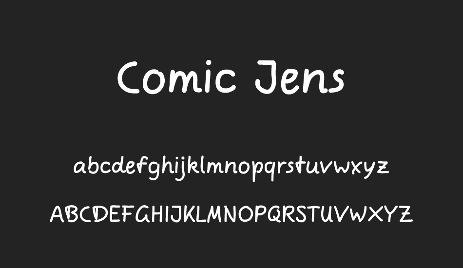 Comic Jens font