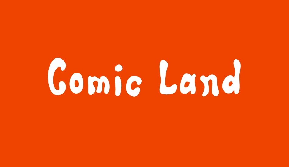 Comic Land font big