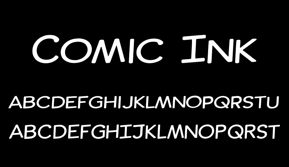 Comic Ink font