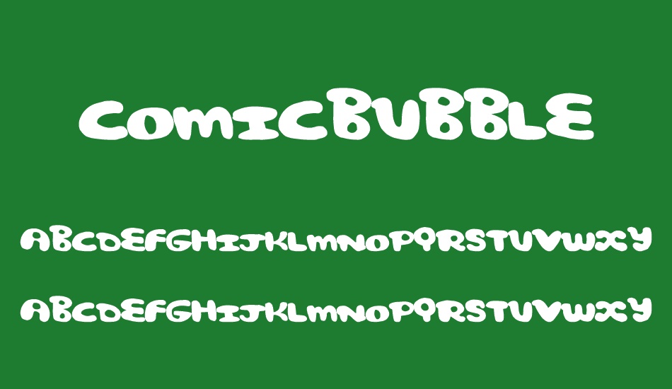 ComicBubble font