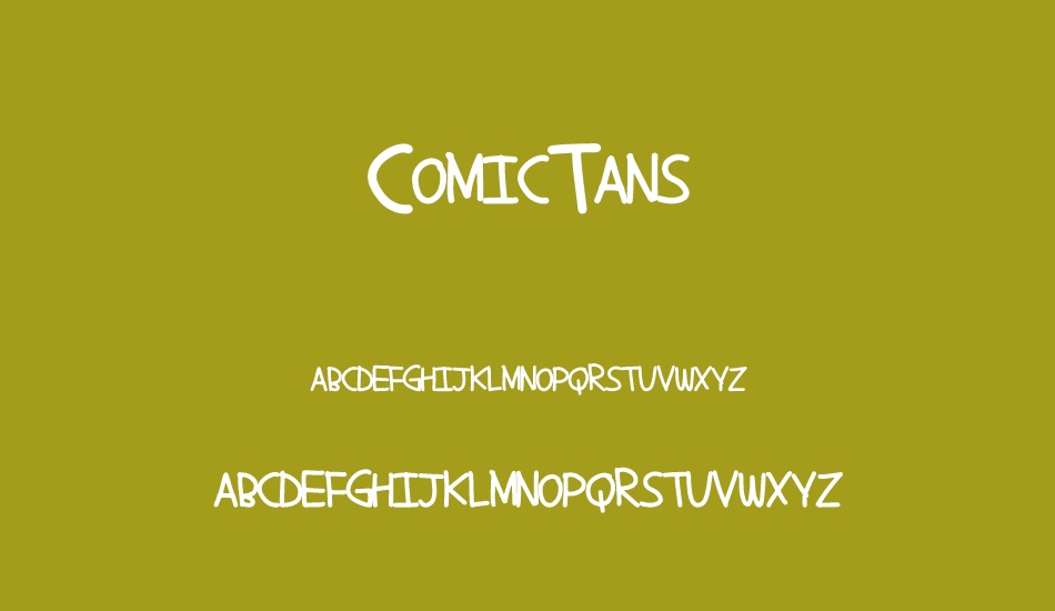 ComicTans font