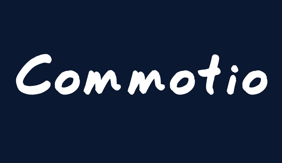 Commotion Business font big