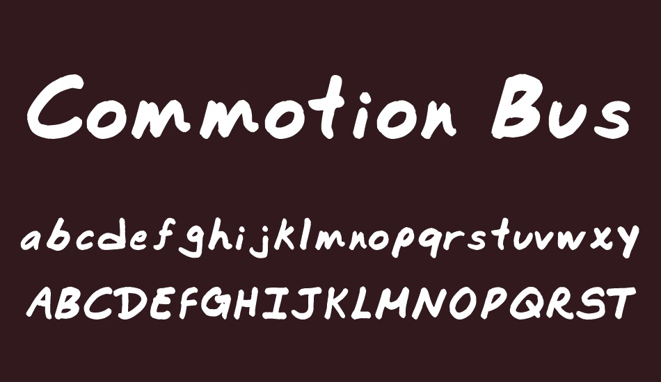 Commotion Business font