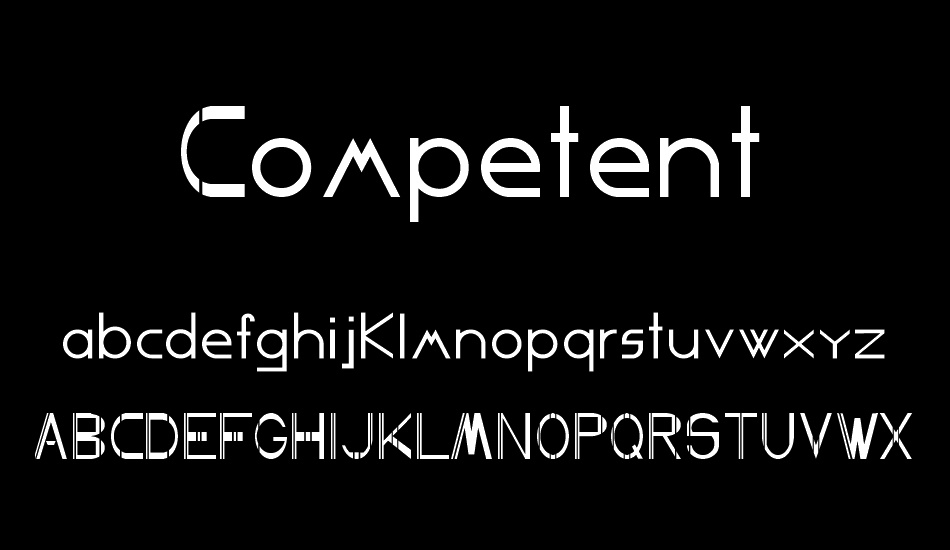 Competent font