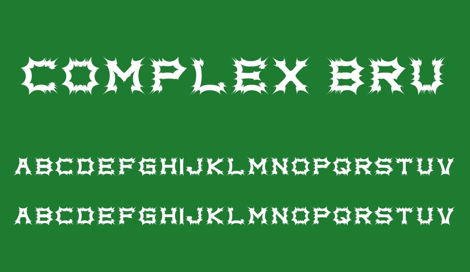 Complex bruja font