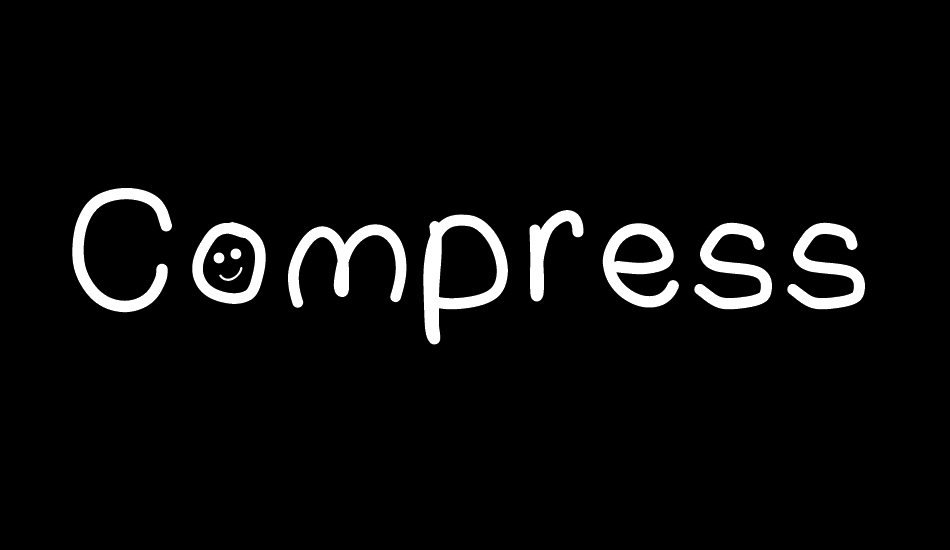 Compressedhand font big