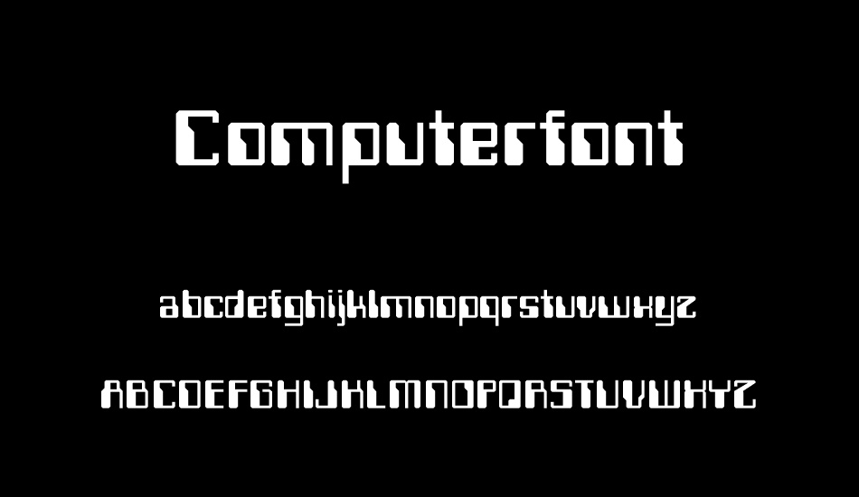 Computerfont font