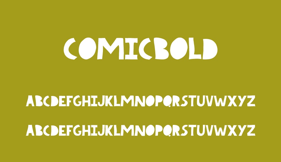 COMICBOLD font