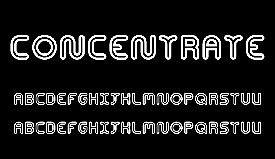 Concentrate font