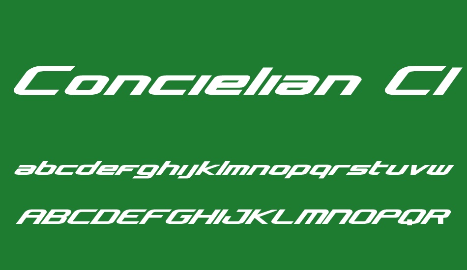 Concielian Classic Bold font