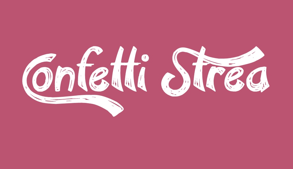 Confetti Stream font big