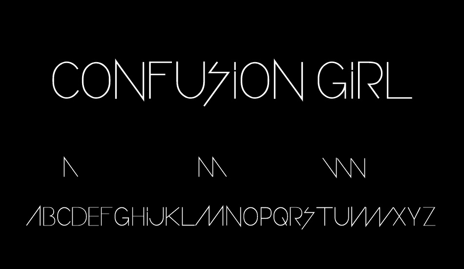 CONFUSION GIRL font