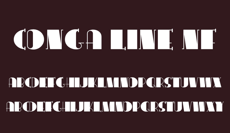 Conga Line NF font