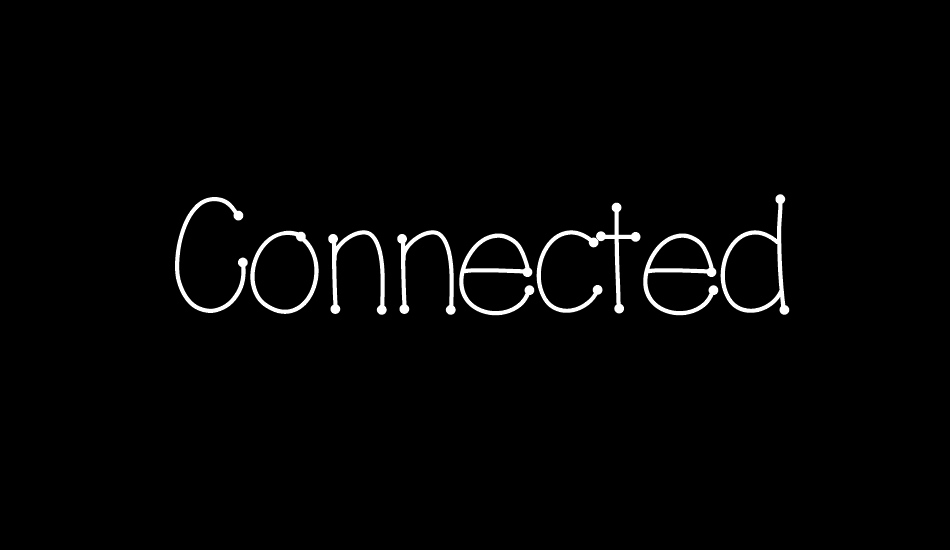 Connected font big