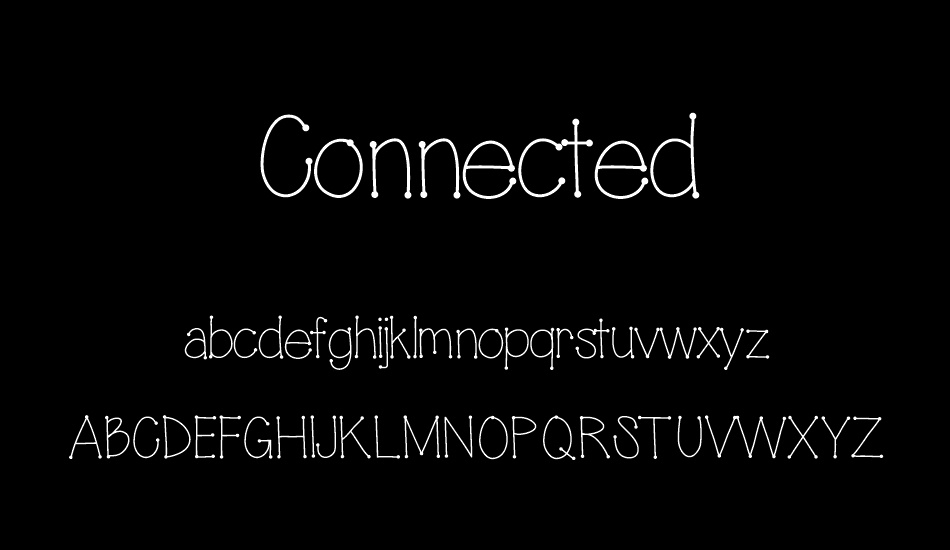 Connected font