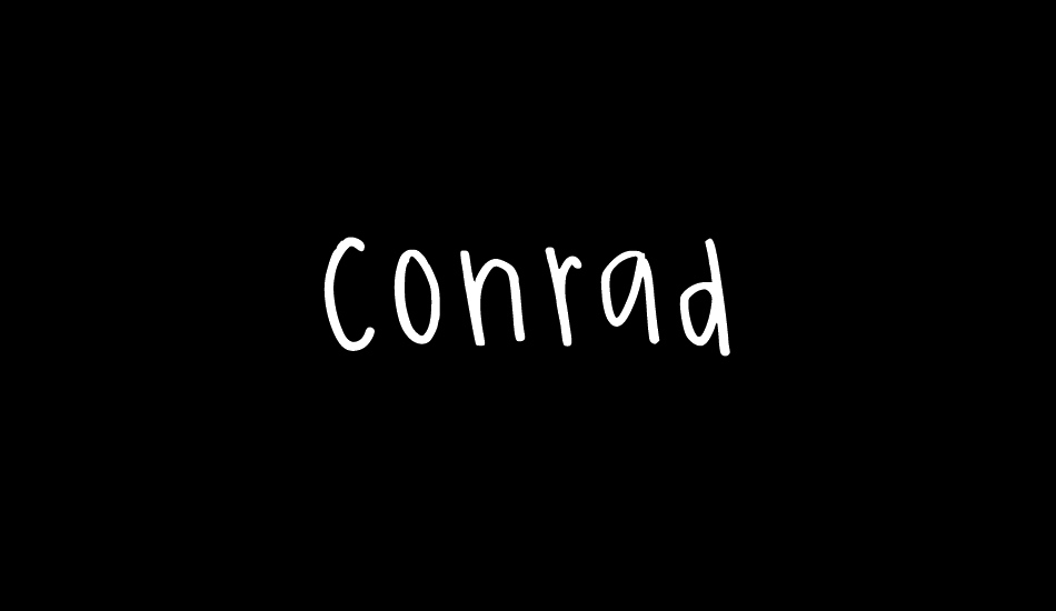 Conrad font big