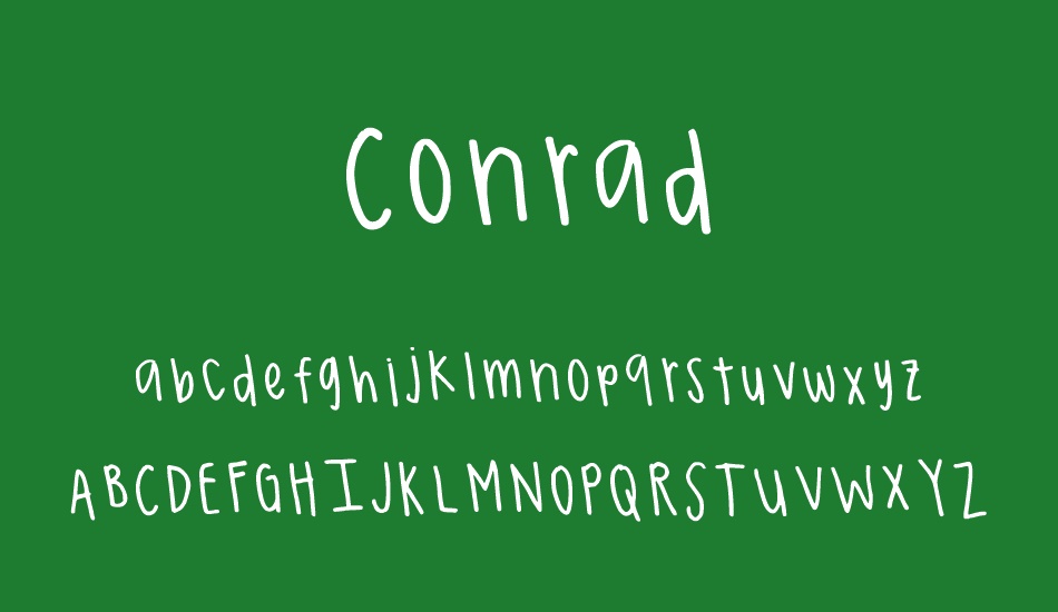 Conrad font