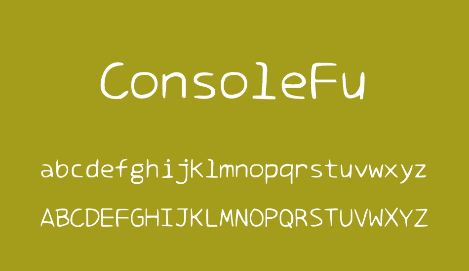 ConsoleFu font