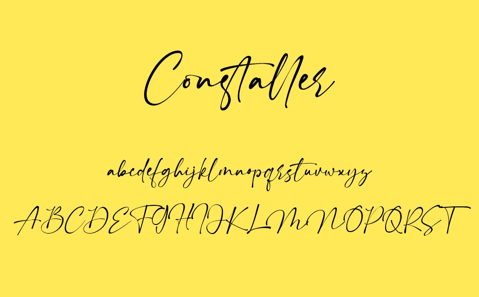 Constaller font