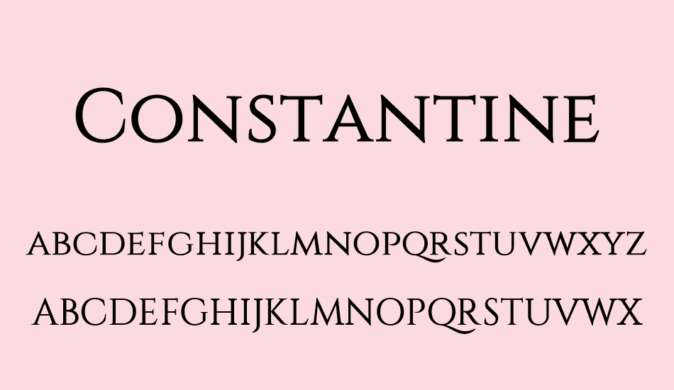 constantine font