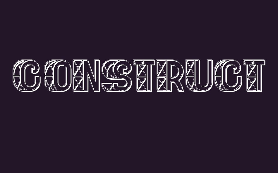 Construction font big