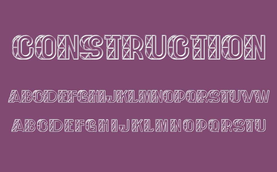 Construction font