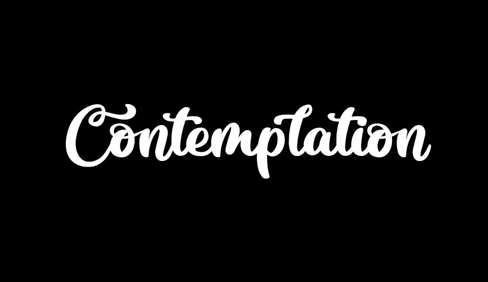 Contemplation font big