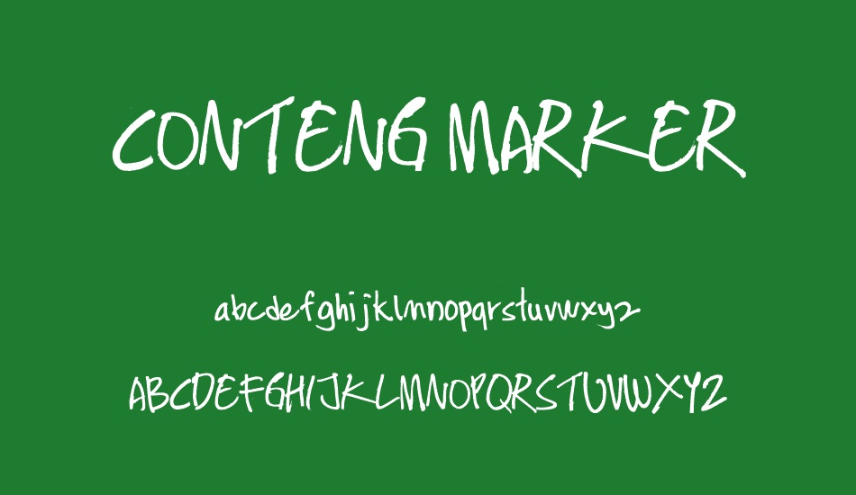 CONTENG MARKER font