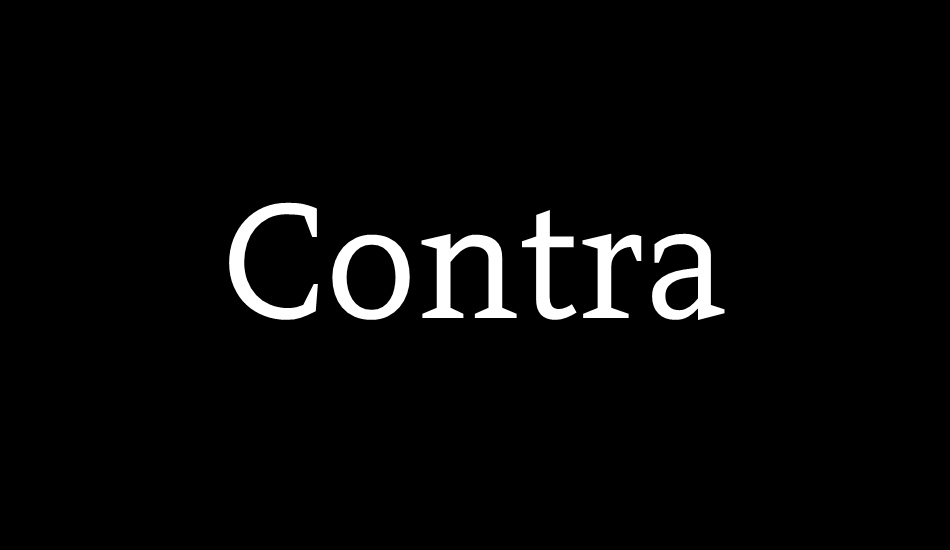 Contra font big