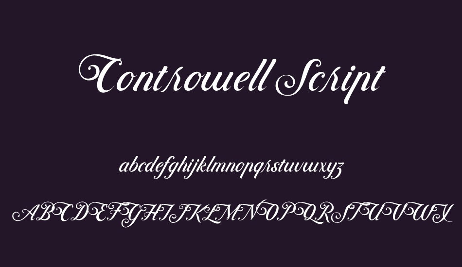 Controwell Script font