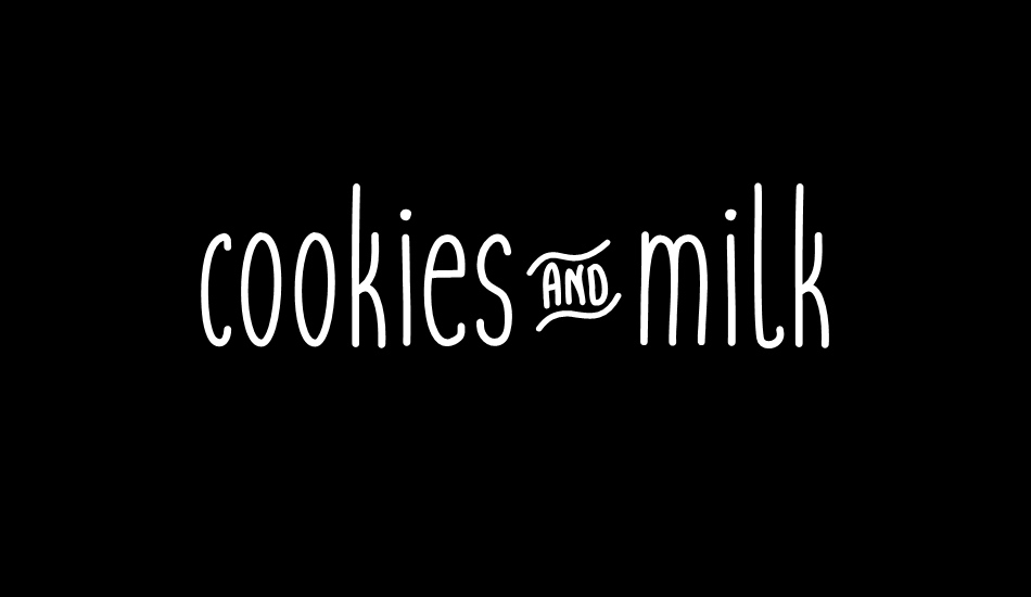 cookies&milk font big