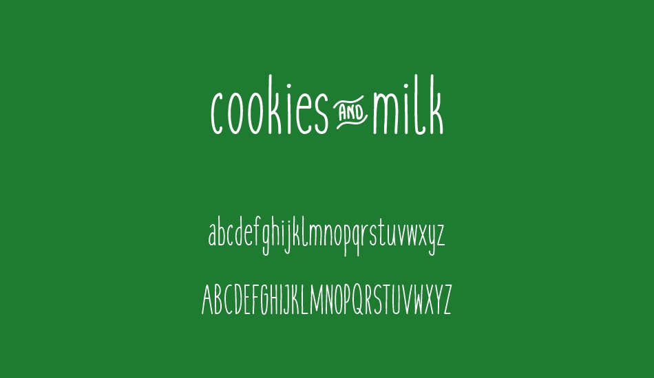 cookies&milk font