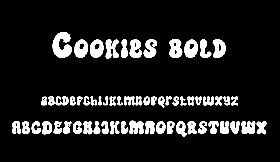 Cookies bold font