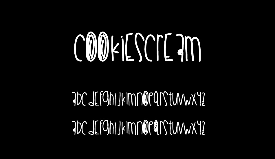 Cookiescream font