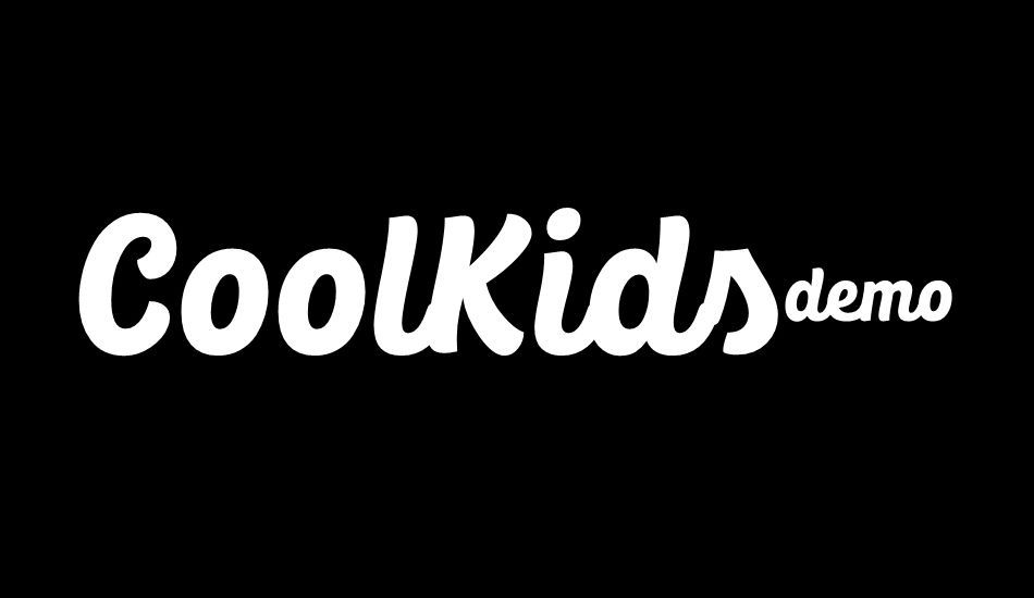 CoolKids-DEMO Bold font big