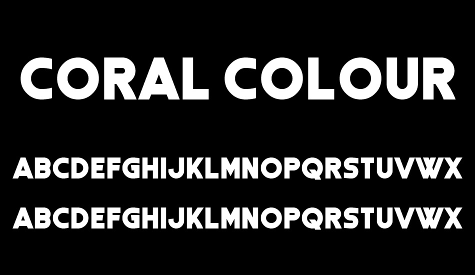 Coral Colour font