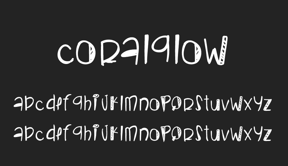 CoralGlow font