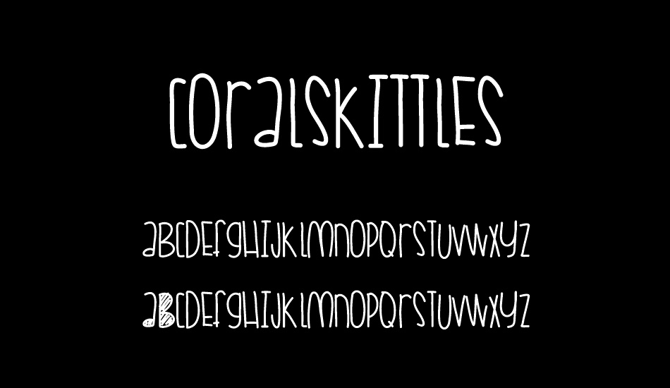 CoralSkittles font