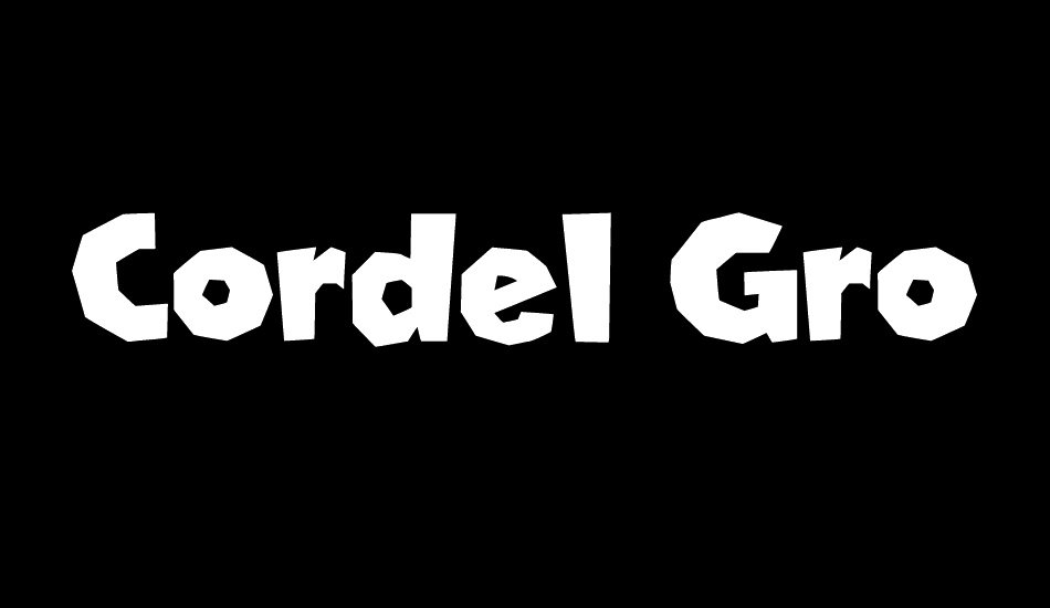 Cordel Groteska font big