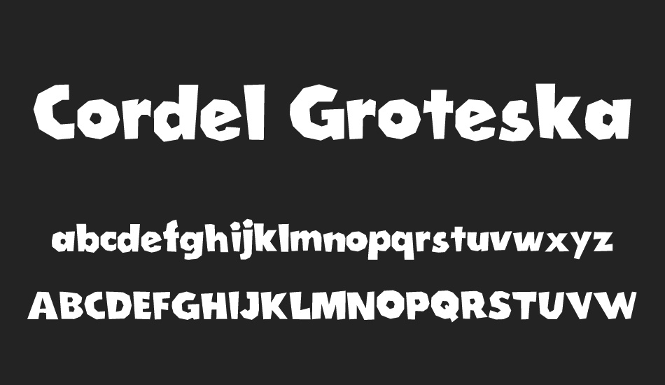 Cordel Groteska font