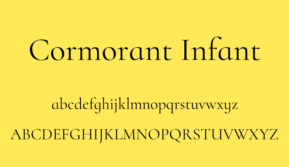 cormorant-ınfant font