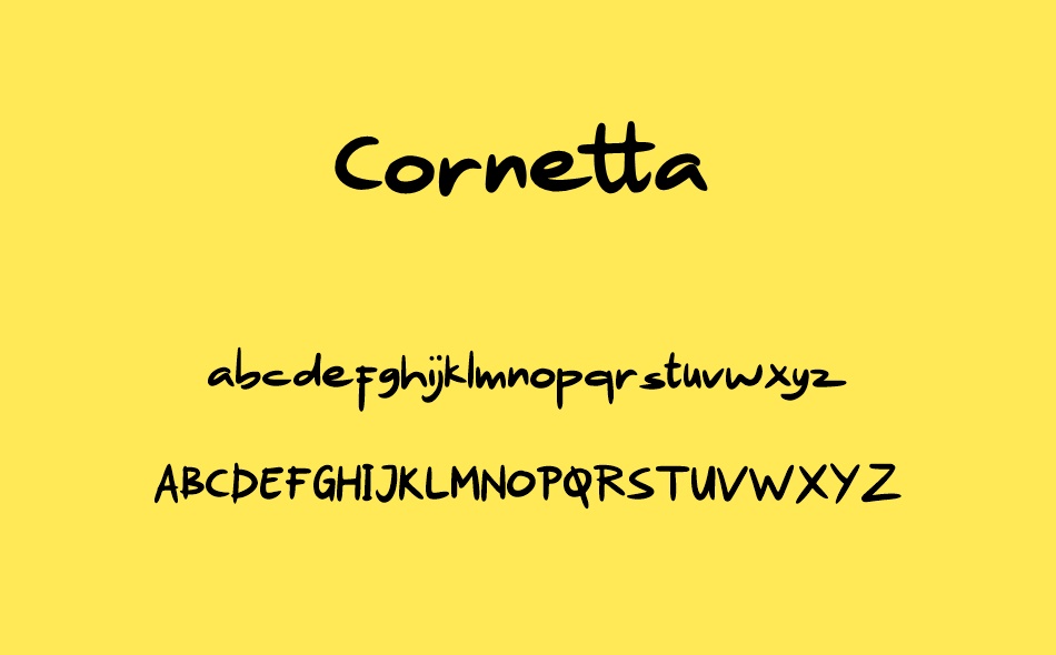 Cornetta font