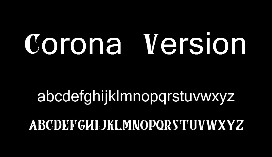 Corona Demo Version font