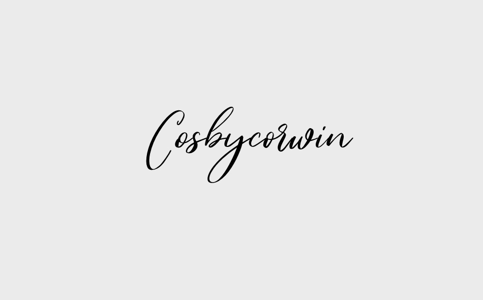 Cosbycorwin font big