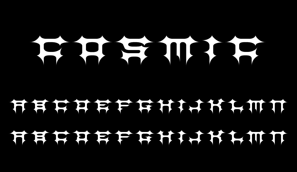 CosmicBats font