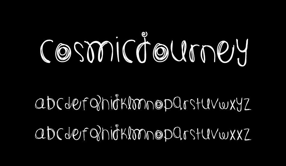 cosmicJourney font