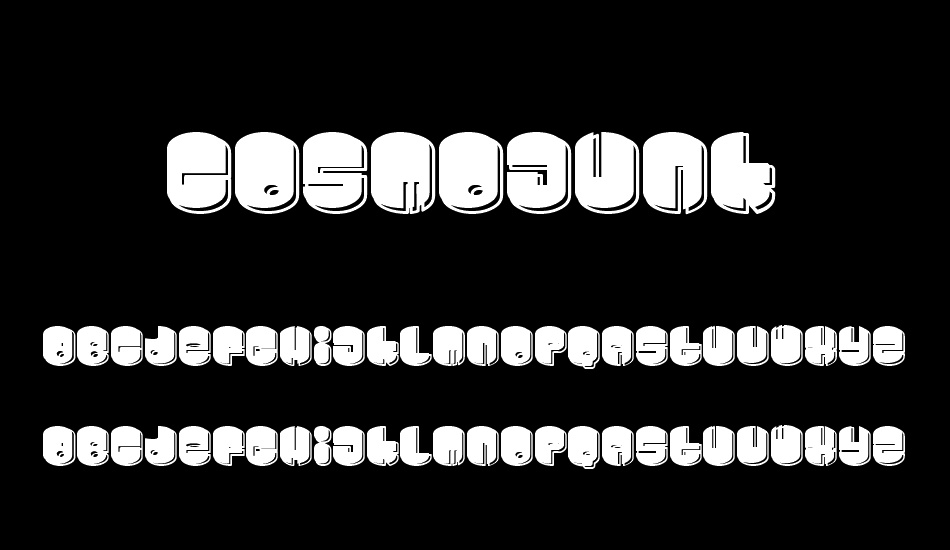 Cosmojunk font