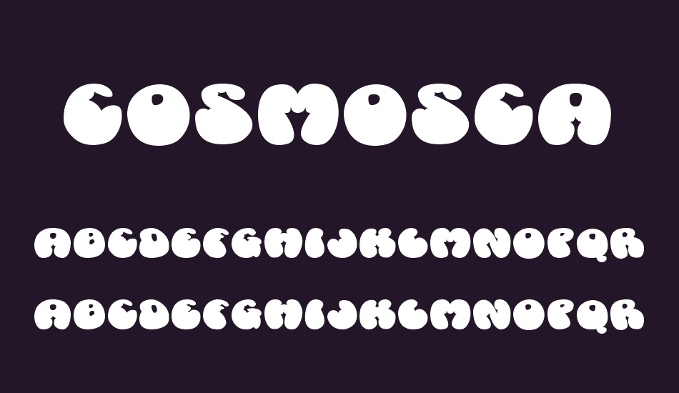 Cosmoscandy font